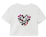 Load image into Gallery viewer, Girl&#39;s printed top Heart Sequin
