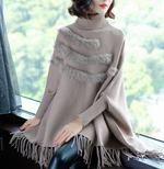 Lade das Bild in den Galerie-Viewer, Winter Cape Sweater Tassel
