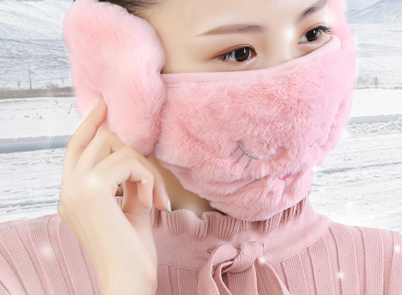 Hello Kitty Cat- Winter protective face Mask