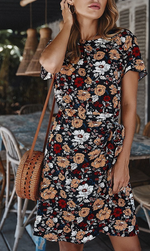 Load image into Gallery viewer, Wrap Floral Printed Dress
